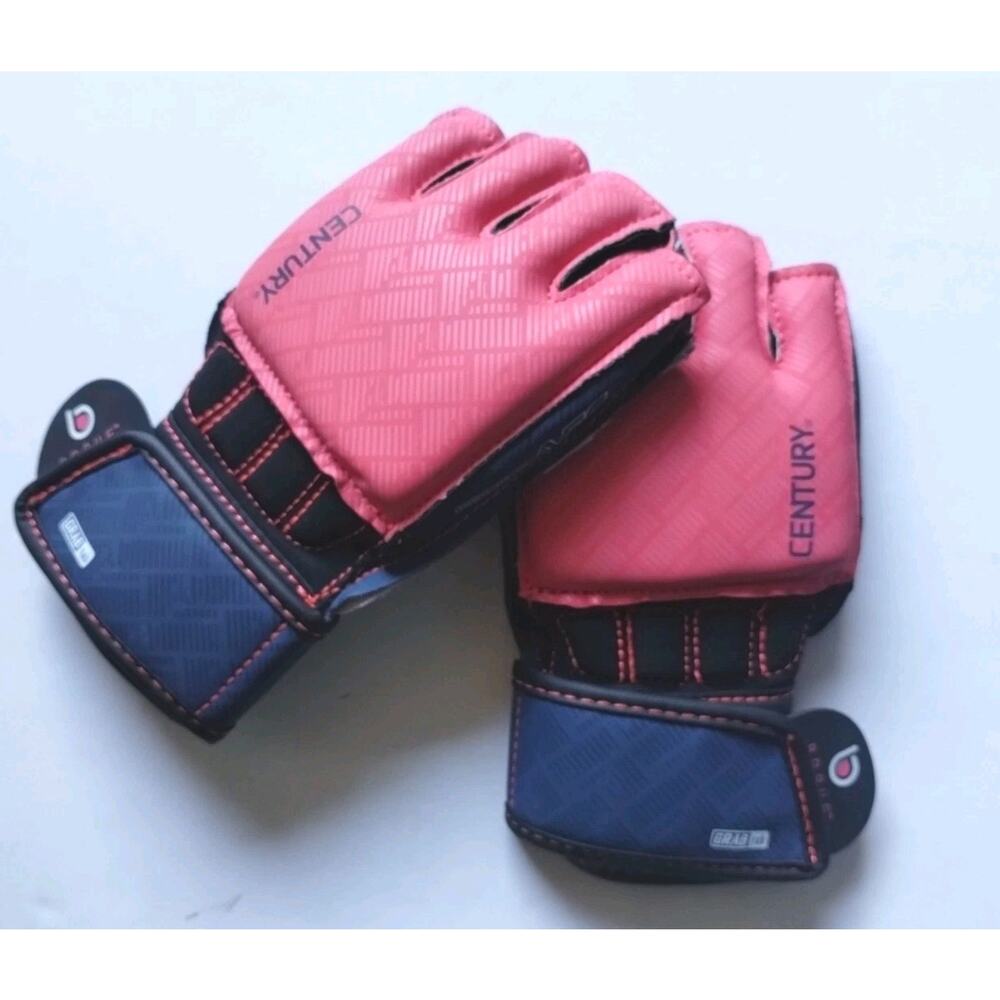 Century NEW Womens Grip Bar Bag Training Gloves Pink / Navy Blue M/L